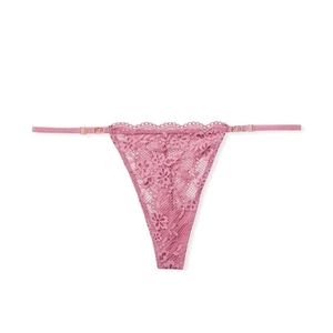 Victoria secret-Love Cloud Pink Adjustable String Thongs-Large